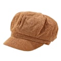 Pikkukuva 1 / 5: Visiiri Baretti Cap Retro Brittityyli huipulla 8 paneeli kylmää kestävä vakosametti Naisten kahdeksankulmainen sanomalehtipoika cabbie maalari hattu Camel