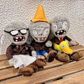 Miniatyrbild 3 av 5: 3 st Plants Vs Zombies Plyschleksaker Zombie Set, Ducky Zombie Newspaper Zombie & Conehead Zombie, mjuk figurdocka Plants Vs Zombies Leksaker Pvz Plysch