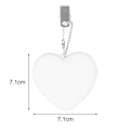 Miniatyrbillede 3 af 5: Pung Glow Hjerte Lys Håndtaske Lampe Dual-mode Design Kompakt Størrelse Bærbar Automatisk Sensor Touch H