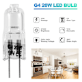 Miniatyrbilde 4 av 5: 20 stk G4 halogen, 20w 12v halogenlys 2-pins klar lampe, for komfyrtenning, signallys, tr