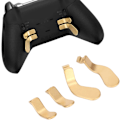 Miniatyrbild 1 av 4: för Xbox One Elite Controller Series 2 Model 1797 Controller Metallersättningsdelar, inklusive 4st rostfritt stål Trigger Controller Paddlar (guld)