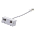 Miniatyrbillede 2 af 3: Rj45 stik til Rj11 Bt socket splitter telefonadapter