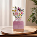 Pikkukuva 1 / 5: 2025 Bloomy Flowers -työpöytäkalenteri Koti- ja sisustuskoriste FLYE4698 Multicolor One Size