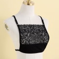 Miniatyrbild 3 av 5: Kvinnors cover Camisole Andas Osynligt Mock Camisole BH Enfärgad överlägg Modesty Panel Väst Black