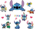Lilo och Stitch Väggdekaler Barn Tecknad Väggkonst Stitch Vägg