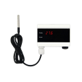 Miniatyrbild 1 av 5: WiFi-temperatursensor Tuya termometerdetektor digital display hemapp smart life app-varning frysvattenlarm EU-kontakt As Shown