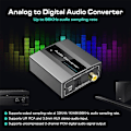 Miniatyrbilde 5 av 5: Analog Til Digital Audio Converter Rca Til Optisk Med Optisk Kabel Audio Digital Toslink Og Coaxi