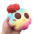 Miniatyrbild 2 av 5: Mjuk och Långsamt Stigande Squishy Leksak Pu Stressavlastning Mjuka Leksaker Tårta Röd red as described