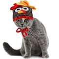 Miniatyrbilde 1 av 7: Katt Kostyme Kjæledyr Kalkun Lue Thanksgiving Klær for Katter Små Hunder Brown