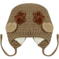Miniatyrbilde 3 av 8: Søt Hjorte-Elg Hodeplagg Babyhatt Vinter Varmt Plysj Strikket Ørevarmer Bonnet Gutter Jenter Caps Beanie med Hakestropp Coffee One Size