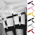 Pikkukuva 2 / 10: 2 kpl Naisten Garter Belt Elastinen Sydän Tekokuvinahasta Jalka Garter Belt black