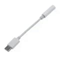 Miniatyrbillede 1 af 5: 2026 USB Type C til 3,5 mm Aux-adapter Type-c 3 5 Jack Audio understøtter ikke Samsung Galaxy S21 White