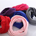 Miniatyrbilde 2 av 5: Unisex Vinter Utendørs Ensfarget Myk Tykk Fleece Halsvarmer Gaiter Deksel Lue Pink
