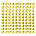Miniatyrbild 4 av 11: 100/200 st Mini Gummi Ducks Miniatyr Resin Ducks Gul Tiny D 200pcs yellow 200pcs