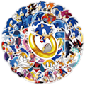 Pikkukuva 3 / 4: 50 kappaletta Sonic Stickers / Stickers xixl 2-Pack