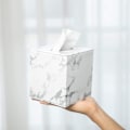 Miniatyrbillede 1 af 5: Vævæskeskrin Cover, Vævæskeskrin Cover Kvadratisk, Marmorstribet Vævæskeskrin Cover, Vævæskeskrin Holder Til Badeværelsestilbehør, PU Læder Vævæskeskrin Holder, Marmor St
