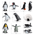 Miniatyrbillede 4 af 8: 11 stk. søde simulerings-PVC-pingvinfigurer, havdyr, pingvinfigurer, modellegetøj, kognitive dyrepynt til børn
