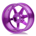 Miniatyrbillede 5 af 5: 4p aluminiumslegering 6 eger hjulfælg til Rc 1/10 On-road 1052 Drift Sakura Te37+, lilla