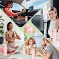 Miniatyrbilde 4 av 5: Reservedel til Owala Freesip, One-Touch vannflaske topplokk for Owala kopp, BPA-fri, lekkasjesikker Pink