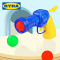 Miniatyrbilde 2 av 5: Creative Cat Teaser Plysjballeleker for katter Skyting Pistol Katteleke Avslappende katteleke Elastisk 10 balls
