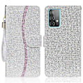 Miniatyrbild 1 av 5: Glittrigt pulver Fullt skydd Phone case Stativ Cover till Samsung Galaxy A33 5G Silver Style C Samsung Galaxy A33 5G