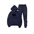 Miniatyrbild 1 av 5: Höst/vinter Xxxtentacion Revenge Kill Hip Hop Hoodies Tröjor och Byxor Män Tvådelad Set Huvad Dräkt Sammet Shry navynavyAIxinHH XXXL