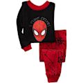 Miniatyrbillede 1 af 2: Drenge Bomulds Pyjamas Langærmet Drenge Børn Tegneseriesæt Baby Hjemmetøj Spiderman Captain America 13 100cm