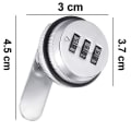 Miniatyrbillede 3 af 5: Kode Kombinationslås Postkasse Uden Nøgleskab Skuffelåse 30mm