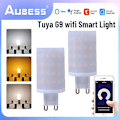 Pikkukuva 2 / 5: Tuya Wifi G9 Himmennettävä Smart Light G9 6w Led-lamppupolttimo Älykäs valon ääniohjaus toimii Alexan kanssa 2pcs