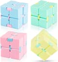Rubiks kub (gul, grön, rosa och blå) set med fyra