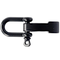 Miniatyrbilde 2 av 5: 10 stk. Paracord Armbånd Sjakkelspenne, Bueanker Sjakkel Lås D Sjakkel Klips Justerbar for Overlevelsesarmbånd Black