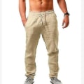 Pikkukuva 2 / 5: Miesten rennot casual , löysät haaremihousut Beach Yoga -hippihousut 2XL Khaki