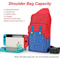 Miniatyrbild 3 av 5: Söt Resväska för Nintendo Switch/Lite/OLED, Portabel Liten Sling Crossbody Axelväska Bärväska Förvaringsryggsäck för NS Consolo, Laddningsdocka, Joy-Co