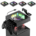 Pikkukuva 1 / 5: RGB-jäähdytystuuletin Xbox Series X:lle, 3 säädettävää nopeutta, hiljainen jäähdytystuuletinjärjestelmä Xbox Series X:lle