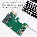 Pikkukuva 4 / 5: Pcie - Mini Pcie -sovitinkortti, tehokas, kevyt ja kannettava Mini Pcie - USB 3.0 -sovitinauto