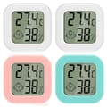 Mini LCD Digital inomhus termometer hygrometer 4 st termo hygrometer komfortnivåindikator hög precision bärbar fo