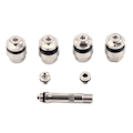 Miniatyrbillede 3 af 5: 7 stk./sæt Universal Stealth Chrome Metal Bolt Flush Mount Usynlige Dækventil Stammer 11,5 mm Hul Bilhjul