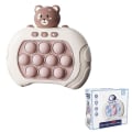 Pikkukuva 1 / 5: Pop Push It -peliohjain Bubble Sensory Fidget Toy Electronic Whack Console Brown  White