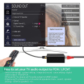 Miniatyrbillede 3 af 5: Digital til Analog Audio Converter, DAC Digital Spdif Optisk til Analog L/r Rca & 3,5 mm Aux Stereo Au black