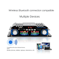 Miniatyrbilde 2 av 5: 4-kanals 60w høyeffekt bil Bluetooth lydforsterker Hifi Stereo Mini lydmottaker for bil lydmodifisering hjem