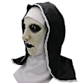 Miniatyrbilde 5 av 5: Halloween Jul The Town Nun Cosplay Full Head Latex Mask Halloween Karneval Fest Skummel Fancy Dress Up Devil Nun Kostyme Horror Prop Close Mouth