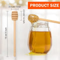 Miniatyrbilde 2 av 5: 100 STK Honey Dipper Sticks Mini Honey Dippers 6 Tommers Honey Dipper røreverk Honeycomb Wood Color
