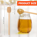 Pikkukuva 2 / 5: 100 kpl Hunajakauhat Mini Honey Dippers 6 tuuman Puiset Honey Dipper Sekoittimet Hunajakenno Wood Color