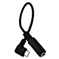 Pikkukuva 1 / 5: Kestävä mikro-USB-uros 3,5 mm:n naarasäänijohtokaapeli