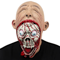 Miniatyrbilde 2 av 5: Halloween Djevel Zombie Demon Skummel Skrekkmaske Cosplay Festrekvisitter Menn Latexmasker