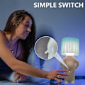 Miniatyrbillede 3 af 3: En kreativ lampe af den lille generte mand, sjov fræk dreng led bordlampe, romantisk led sengelampe, natlys nyhedsgave Blue