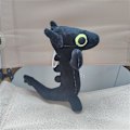 Miniatyrbilde 3 av 3: Hvordan trene dragen din plysjleke utstoppet dyrefigur, Light Fury Dragon, Dancing Dragon Meme Toothless Dancing plysjleker Black