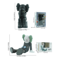 Miniatyrbild 2 av 4: Täckande ansikte Kaws Personlighet Modell Leksak Gåva Kreativ Hållbar Action Figur Black KAWS