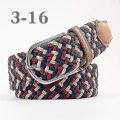 Miniatyrbilde 1 av 2: Herrebelter Bursdagsgave Midjebelteflett Klassisk spenne linning Justerbar blandet 3 farger Blue Red Beige