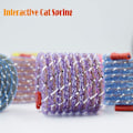 Miniatyrbilde 5 av 7: Kattespringfjærleker, fargerike spiralfjær-action katteleke, strekkbar kjæledyrleke for katt kattunge (4 stk, tilfeldig farge) 6 Pcs